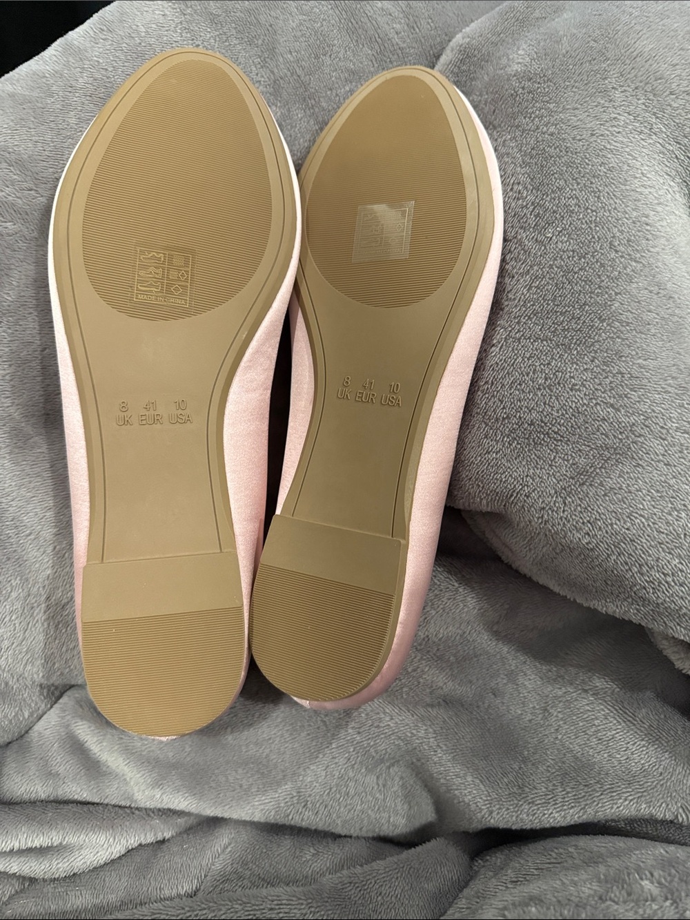 PINK SATIN ROUND TOE BOW DETAIL BALLET FLATS - Picture 3 of 7